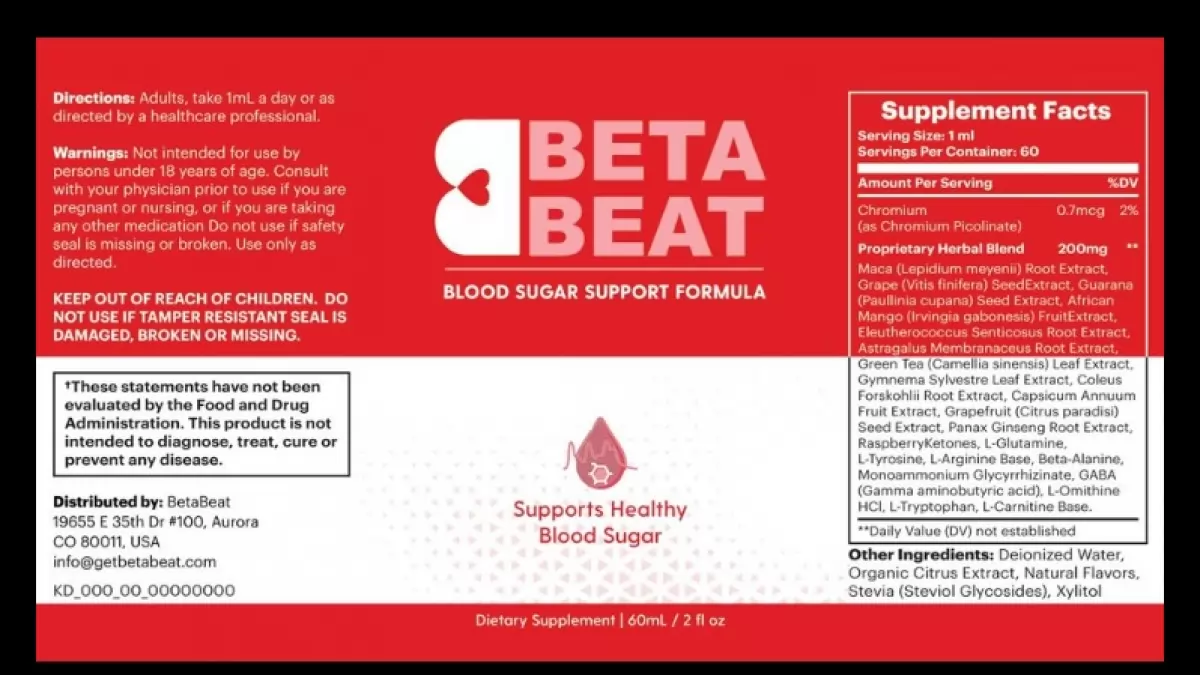 BetaBeat Supplement Facts